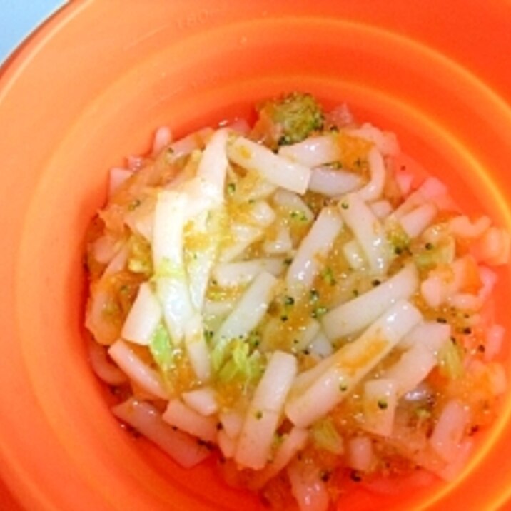 離乳食中の風邪引きメニュー 野菜すりおろしうどん レシピ 作り方 By うーたんママ2340 楽天レシピ 離乳食中の風邪引きメニュー 野菜すりおろしうどん レシピ 作り方 By うーたんママ2340 楽天レシピ